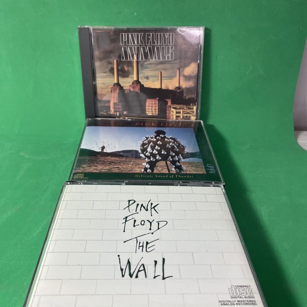 Pink Floyd CD lot of 3 Animals The Wall and Delicate Sound of Thunder Nice